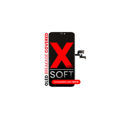 Pantalla OLED Para iPhone X (Calidad Aftermarket Pro XO7 / Soft) (Negro)