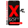 Pantalla OLED Para iPhone X (Calidad Aftermarket Pro XO7 / Soft) (Negro)