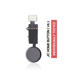 Flexible de Botón de Inicio Para iPhone 7 / 8 / 7 Plus / 8 Plus / SE (2020 / 2022) (Negro Jet / Mate) (JC / Version 8.1) (Funcio