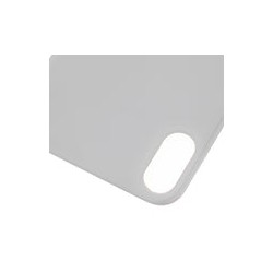 Tapa Trasera para iPhone X (Orificio de Camara Grande) (Plateado)