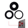 Lente de Camara Trasera Para iPhone 14 Pro / 14 Pro Max (Solo Vidrio) (Sete de 3 Pz) (Zafiro Real)