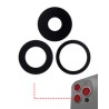 Lente de Camara Trasera Para iPhone 14 Pro / 14 Pro Max (Solo Vidrio) (Sete de 3 Pz) (Zafiro Real)
