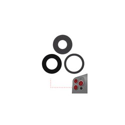 Lente de Camara Trasera Para iPhone 13 Pro / 13 Pro Max (Solo Vidrio) (Set de 3) (Paquete de 10)