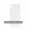 Tapa Trasera para iPhone XS Max (Orificio de Camara Grande) (Plateado)