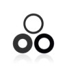 Lente de Camara Trasera Para iPhone 13 Pro / 13 Pro Max (Solo Vidrio) (Set de 3) (Zafiro Real)