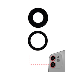Lente de Camara Trasera Para iPhone 12 / 12 Mini (Solo Vidrio) (Paquete de 10)