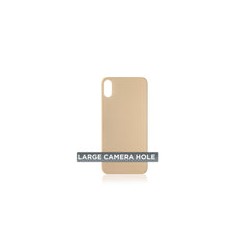 Tapa Trasera para iPhone XS (Orificio de Camara Grande) (Dorado)