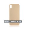 Tapa Trasera para iPhone XS (Orificio de Camara Grande) (Dorado)