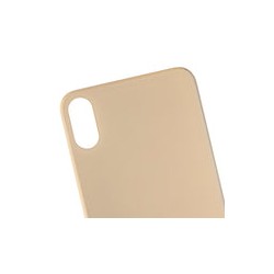Tapa Trasera para iPhone XS (Orificio de Camara Grande) (Dorado)