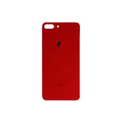 Tapa Trasera para iPhone 8 Plus (Orificio de Camara Grande) (Rojo)