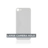 Tapa Trasera para iPhone 8 (Orificio de Camara Grande) (Plateado)
