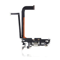 Centro De Carga Para iPhone 13 Pro Max (Calidad AM Plus) (Plateado)