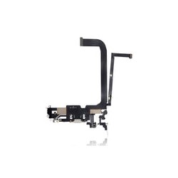 Centro De Carga Para iPhone 13 Pro Max (Calidad AM Plus) (Plateado)