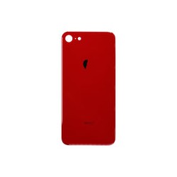 Tapa Trasera para iPhone 8 (Orificio de Camara Grande) (Rojo)