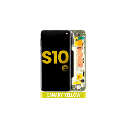Pantalla OLED Con Marco Para Samsung Galaxy S10e (G970F / 2019) (Refurbished) (Amarillo)