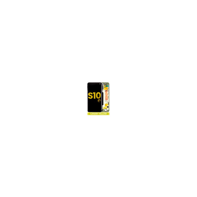 Pantalla OLED Con Marco Para Samsung Galaxy S10e (G970F / 2019) (Refurbished) (Amarillo)