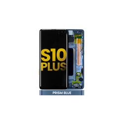 Pantalla OLED Con Marco Para Samsung Galaxy S10 Plus (G975F / 2019) (Reconstruida) (Azul)