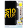 Pantalla OLED Con Marco Para Samsung Galaxy S10 Plus (G975F / 2019) (Reconstruida) (Blanco)