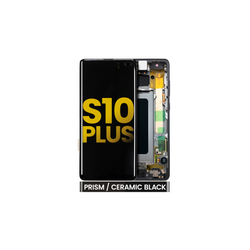 Pantalla OLED Con Marco Para Samsung Galaxy S10 Plus (G975F / 2019) (Reconstruida) (Negro)