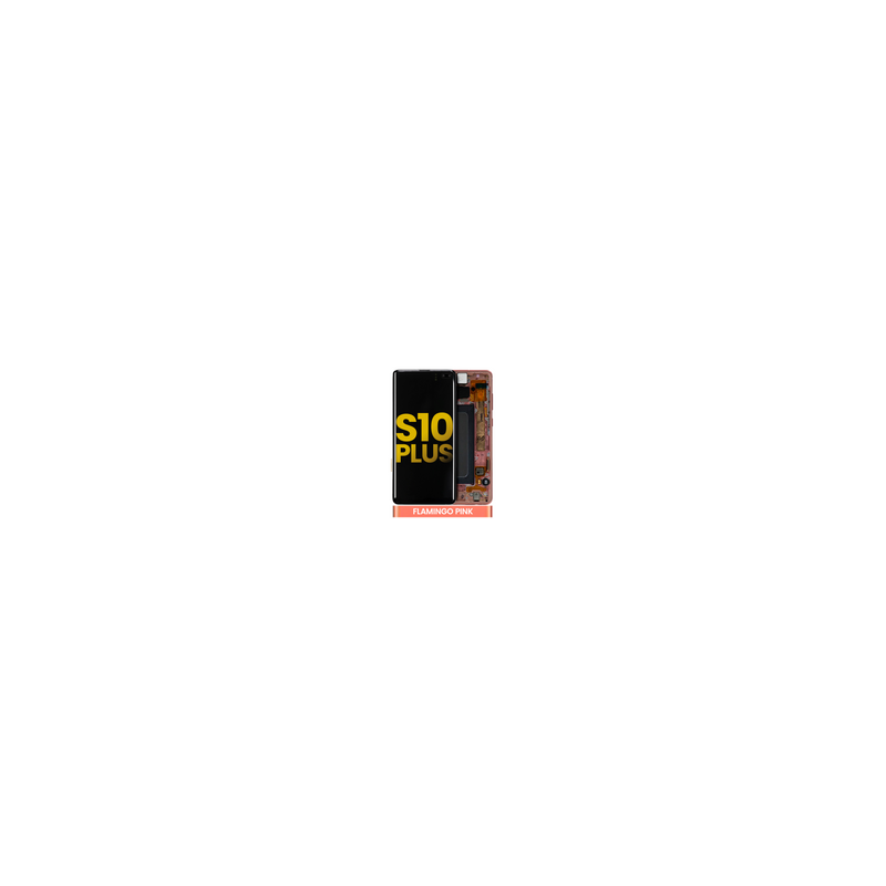 Pantalla OLED Con Marco Para Samsung Galaxy S10 Plus (G975F / 2019) (Reconstruida) (Rosa)