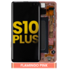Pantalla OLED Con Marco Para Samsung Galaxy S10 Plus (G975F / 2019) (Reconstruida) (Rosa)