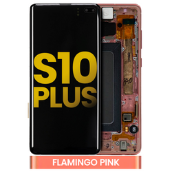 Pantalla OLED Con Marco Para Samsung Galaxy S10 Plus (G975F / 2019) (Reconstruida) (Rosa)