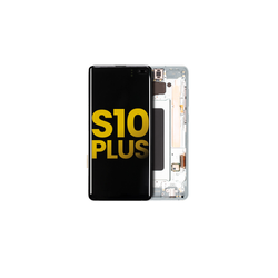 Pantalla OLED Con Marco Para Samsung Galaxy S10 Plus (G975F / 2019) (Reconstruida) (Verde)