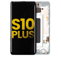 Pantalla OLED Con Marco Para Samsung Galaxy S10 Plus (G975F / 2019) (Reconstruida) (Verde)