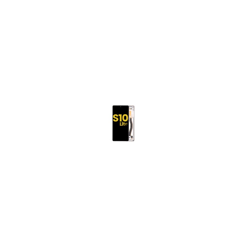 Pantalla OLED Con Marco Para Samsung Galaxy S10 Lite (G770F / 2020) (Reconstruida) (Blanco)
