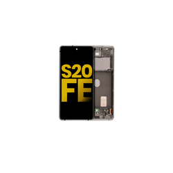 Pantalla OLED Con Marco Para Samsung Galaxy S20 FE 4G / 5G (G780 / 2020) (Reconstruida) (Blanco)