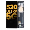 Pantalla OLED con Marco Para Samsung Galaxy S20 Ultra 5G (G988 / 2020) (Reconstruida) (Negro)
