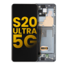 Pantalla OLED con Marco Para Samsung Galaxy S20 Ultra 5G (G988 / 2020) (Reconstruida) (Gris)
