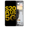 Pantalla OLED con Marco Para Samsung Galaxy S20 Plus 5G (G986 / 2020) (Reconstruida) (Gris)