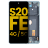 Pantalla OLED Con Marco Para Samsung Galaxy S20 FE 4G / 5G (G780 / 2020) (Reconstruida) (Verde Menta)