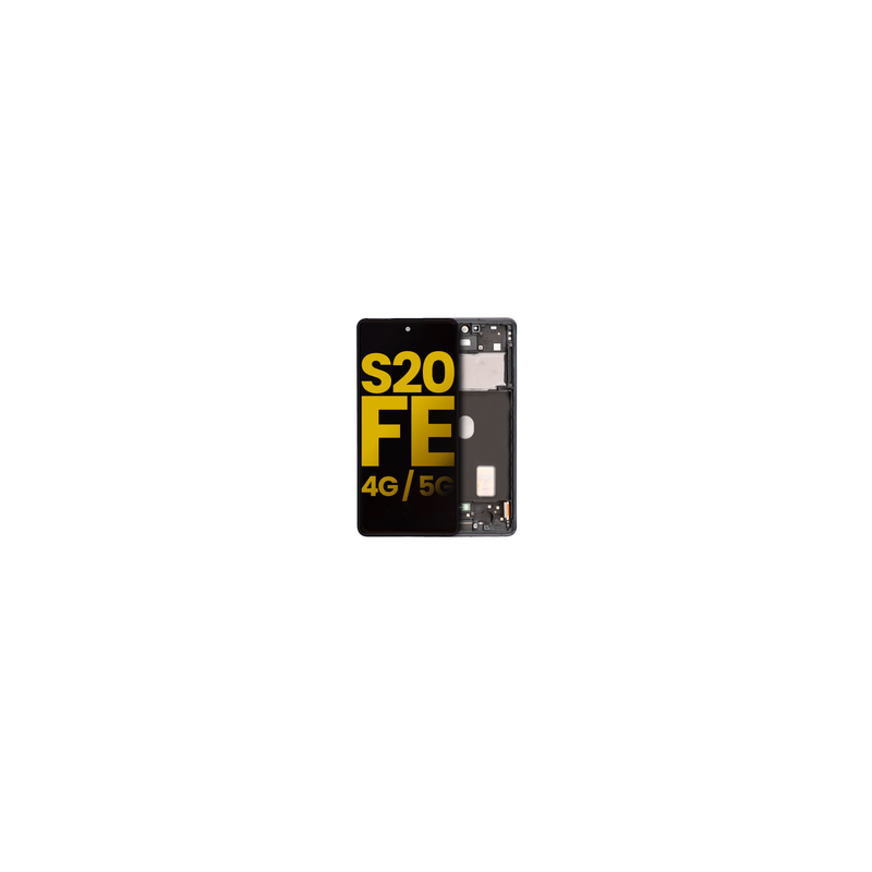 Pantalla OLED Con Marco Para Samsung Galaxy S20 FE 4G / 5G (G780 / 2020) (Reconstruida) (Negro)
