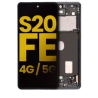 Pantalla OLED Con Marco Para Samsung Galaxy S20 FE 4G / 5G (G780 / 2020) (Reconstruida) (Negro)