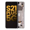 Pantalla OLED con Marco Para Samsung Galaxy S21 Plus 5G (G996 / 2021) (Reconstruida) Plateado