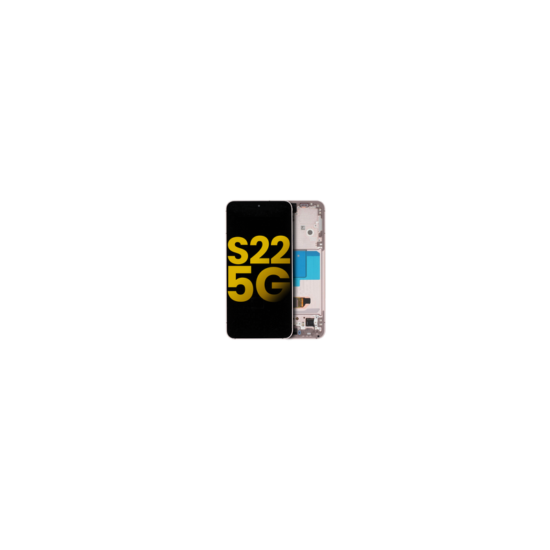 Pantalla OLED con Marco Para Samsung Galaxy S22 5G (S901 / 2022) (Reconstruida) (Rosa)