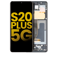 Pantalla OLED con Marco Para Samsung Galaxy S20 Plus 5G (G986 / 2020) (Reconstruida) (Negro)