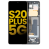 Pantalla OLED con Marco Para Samsung Galaxy S20 Plus 5G (G986 / 2020) (Reconstruida) (Negro)