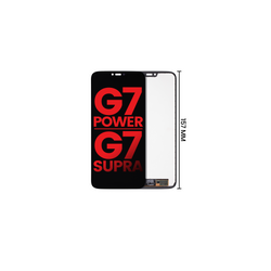 Pantalla LCD Para Motorola G7 Power (XT1955 / 2019) / G7 Supra (XT1955-5/6DL / 2019) (Versión Norte America) (157 mm) (Negro)