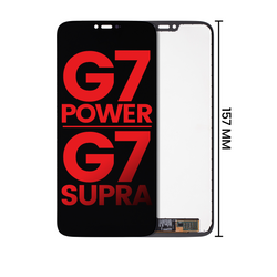Pantalla LCD Para Motorola G7 Power (XT1955 / 2019) / G7 Supra (XT1955-5/6DL / 2019) (Versión Norte America) (157 mm) (Negro)