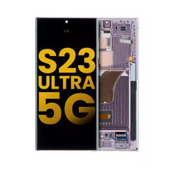 Pantalla OLED con Marco Para Samsung Galaxy S23 Ultra 5G (Reconstruida) (Lavanda)