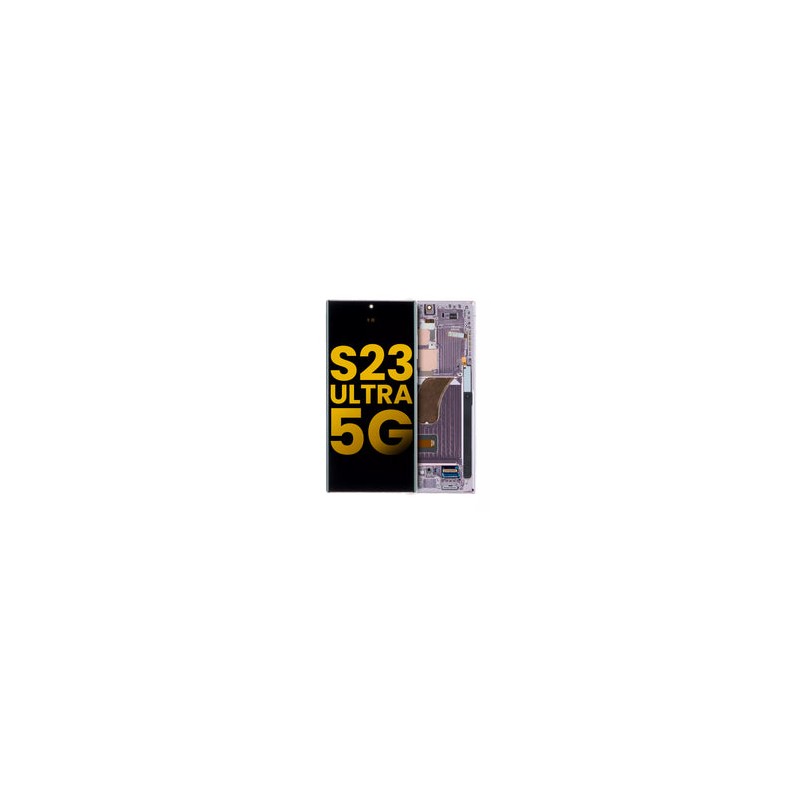 Pantalla OLED con Marco Para Samsung Galaxy S23 Ultra 5G (Reconstruida) (Lavanda)