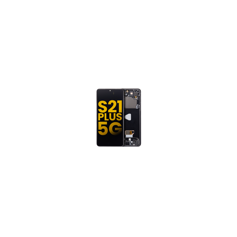 Pantalla OLED con Marco Para Samsung Galaxy S21 Plus 5G (G996 / 2021) (Reconstruida) Negro
