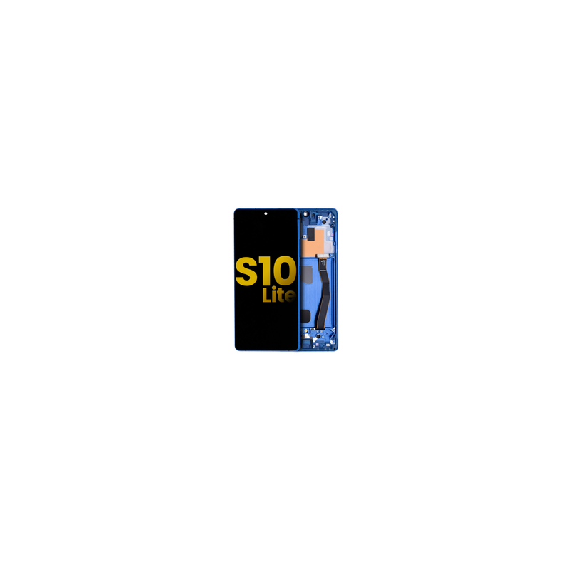Pantalla OLED Con Marco Para Samsung Galaxy S10 Lite (G770F / 2020) (Reconstruida) (Azul)