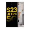 Pantalla OLED con Marco Para Samsung Galaxy S23 Ultra 5G (Reconstruida) (Crema)