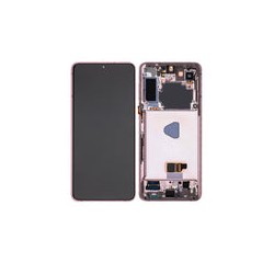 Pantalla OLED con Marco Para Samsung Galaxy S21 Plus 5G (G996 / 2021) (Reconstruida) Violeta