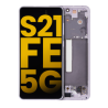Pantalla OLED con Marco Para Samsung Galaxy S21 FE 5G (G990 / 2022) (Reconstruida) Lavanda