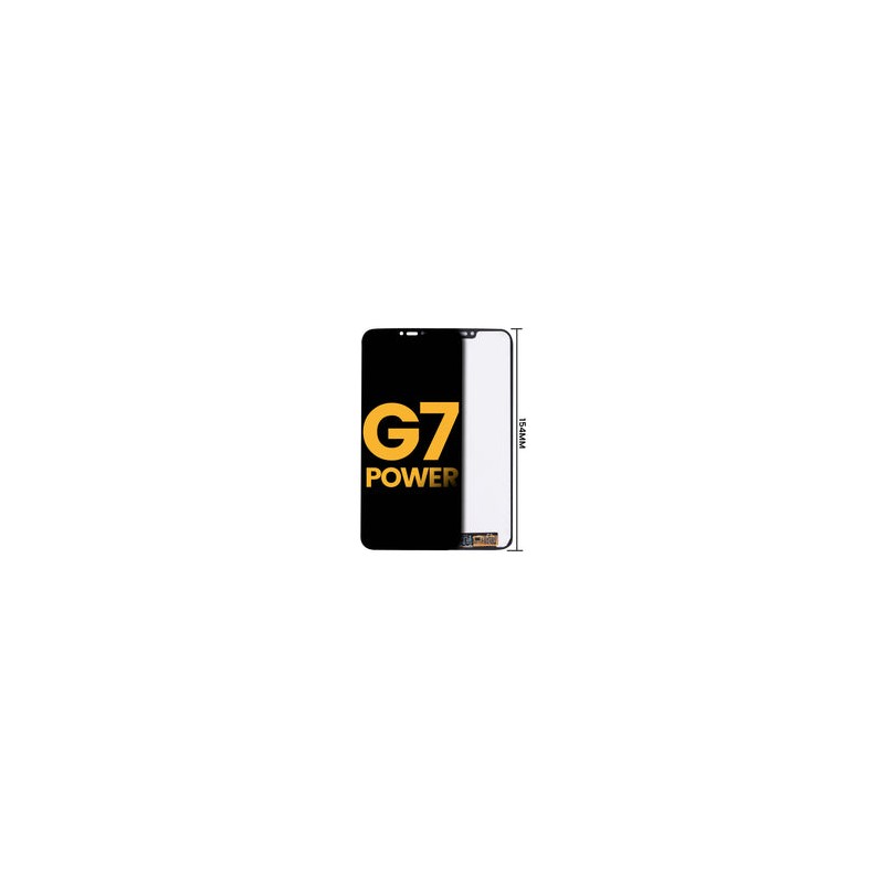 Pantalla LCD Para Motorola G7 Power (XT1955 / 2019) (Versión Internacional ) (154 mm) (Reconstruida) (Negro)